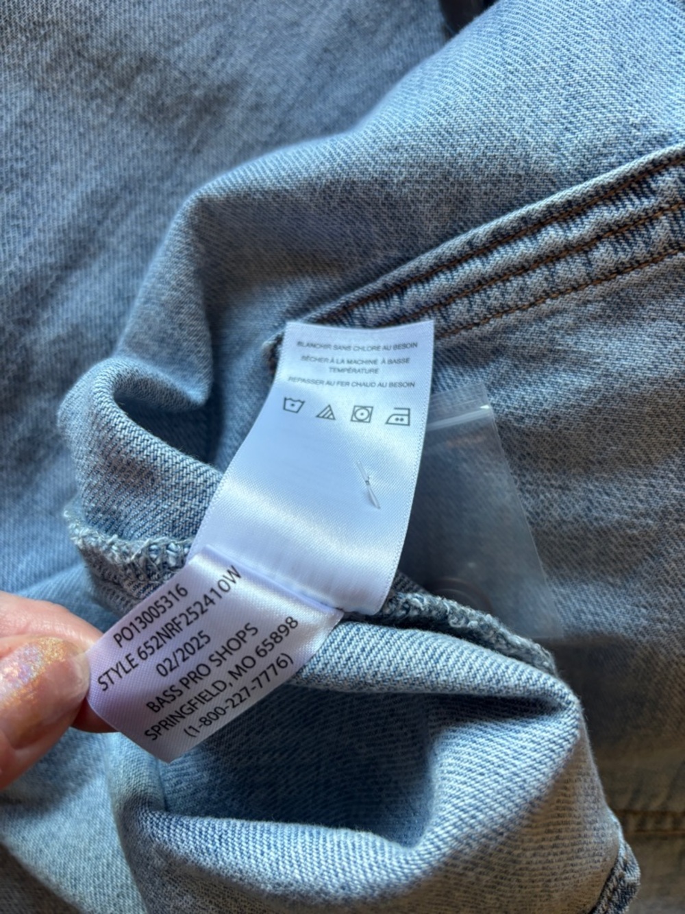 NWT Natural Reflections Denim Barn Chore Button-Down Shirt Jacket | Women’s 1X - Picture 9 of 15